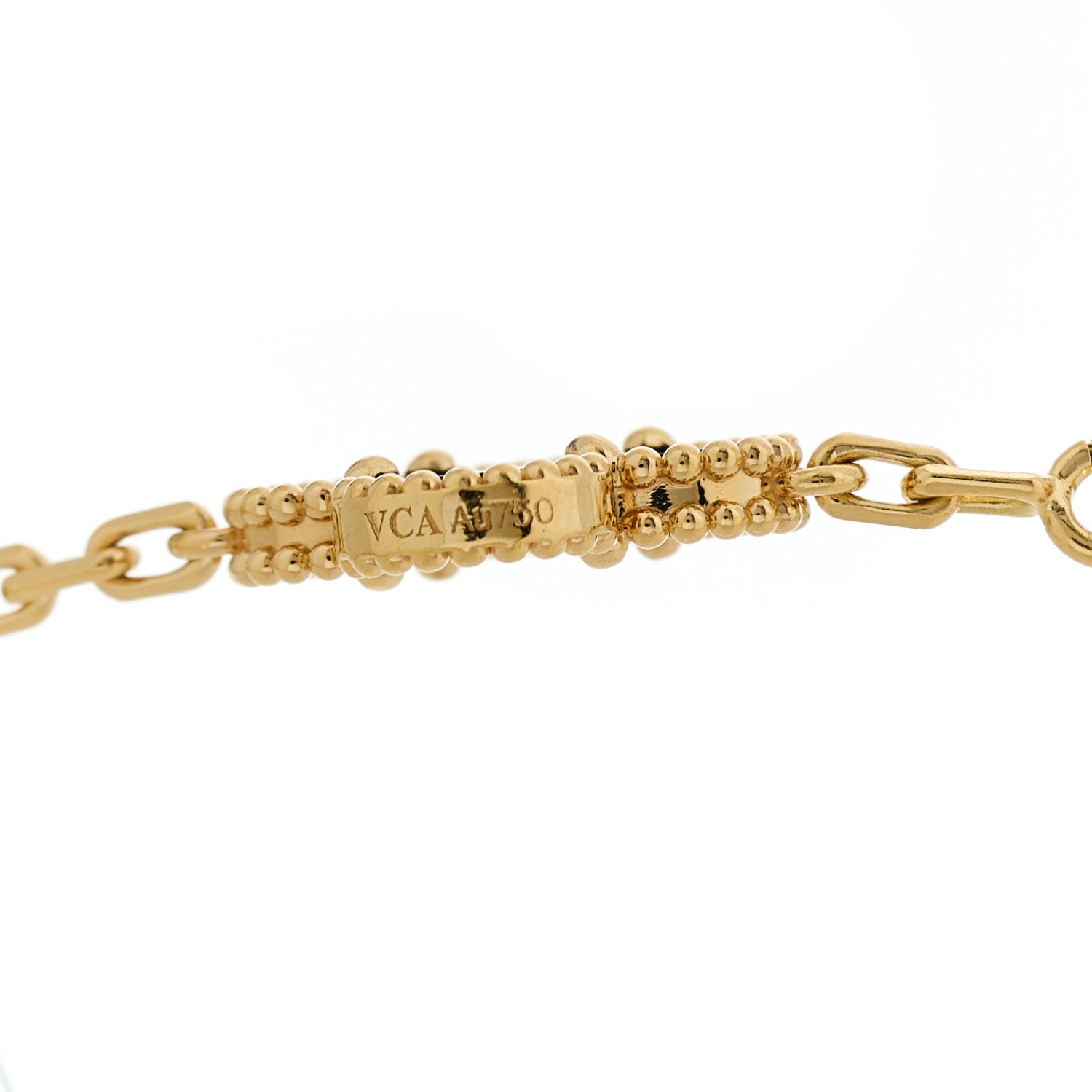 Van Cleef & Arpels 18K Yellow Gold Black Onyx 10 Motifs Vintage Alhambra Necklace 6 of 6