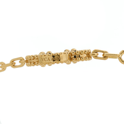 Van Cleef & Arpels 18K Yellow Gold Black Onyx 10 Motifs Vintage Alhambra Necklace 6 of 6