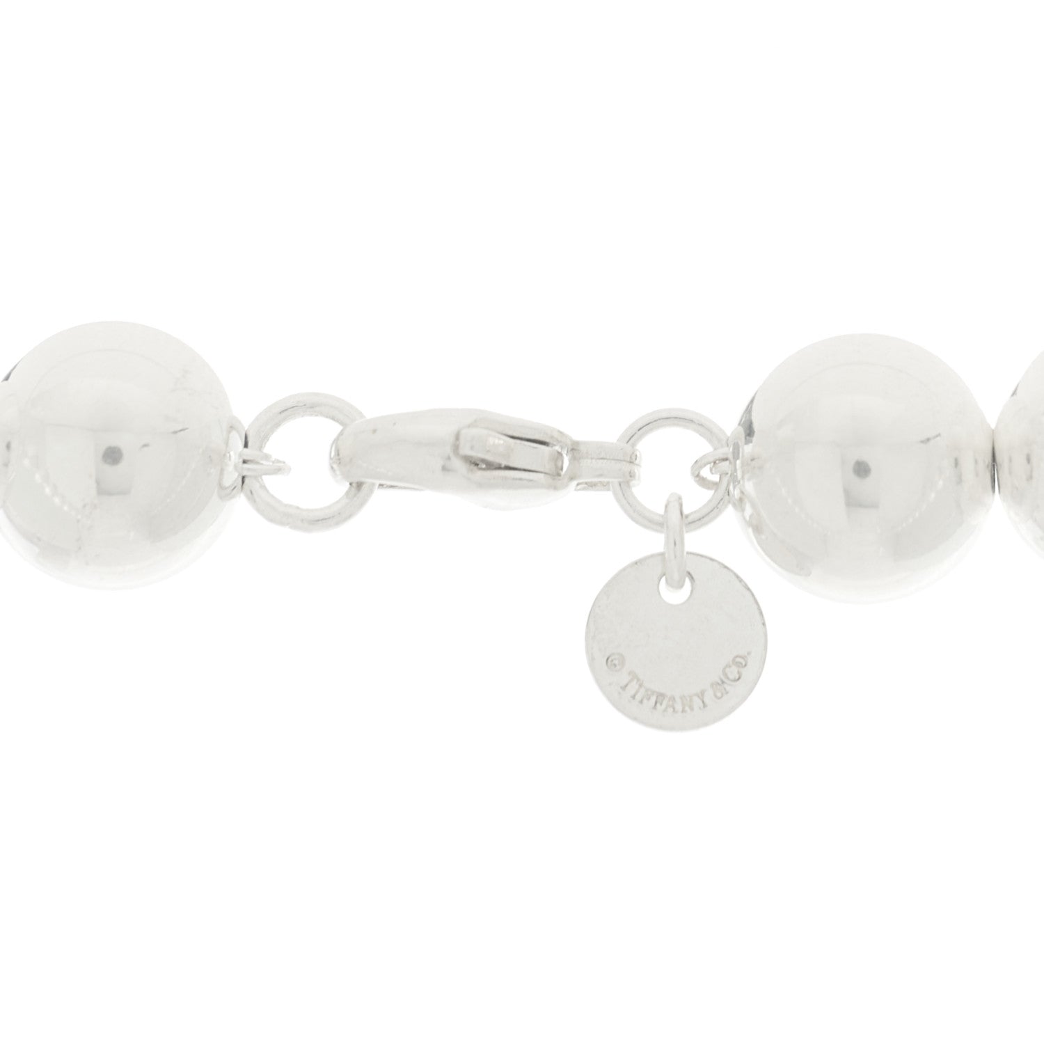Tiffany Sterling Silver 10mm Hardwear Ball Necklace 4 of 6