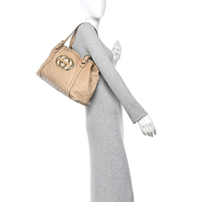Gucci Guccissima Medium Britt Tote Beige 2 of 10