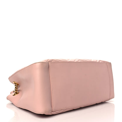 Gucci Calfskin Matelasse Medium GG Marmont Shoulder Tote Bag Perfect Pink 4 of 11