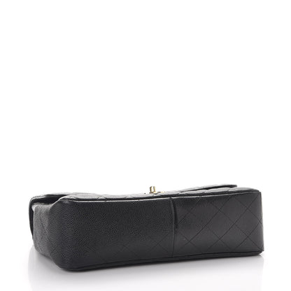 Chanel Caviar Quilted Jumbo Single Flap Black 4 of 12