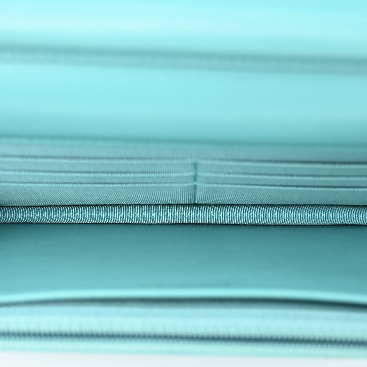 Lambskin Quilted Wallet On Chain WOC Turquoise