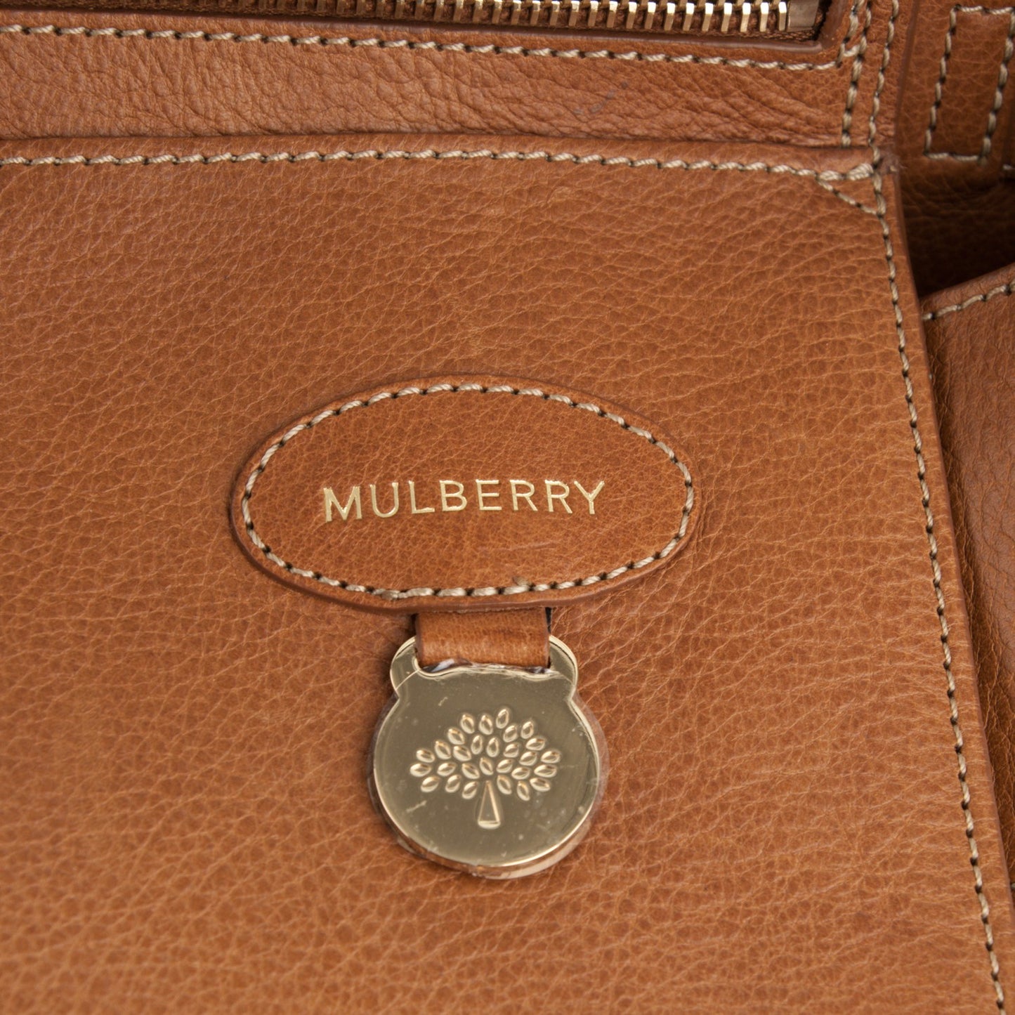 Natural Leather Small Buckle Bayswater Oak