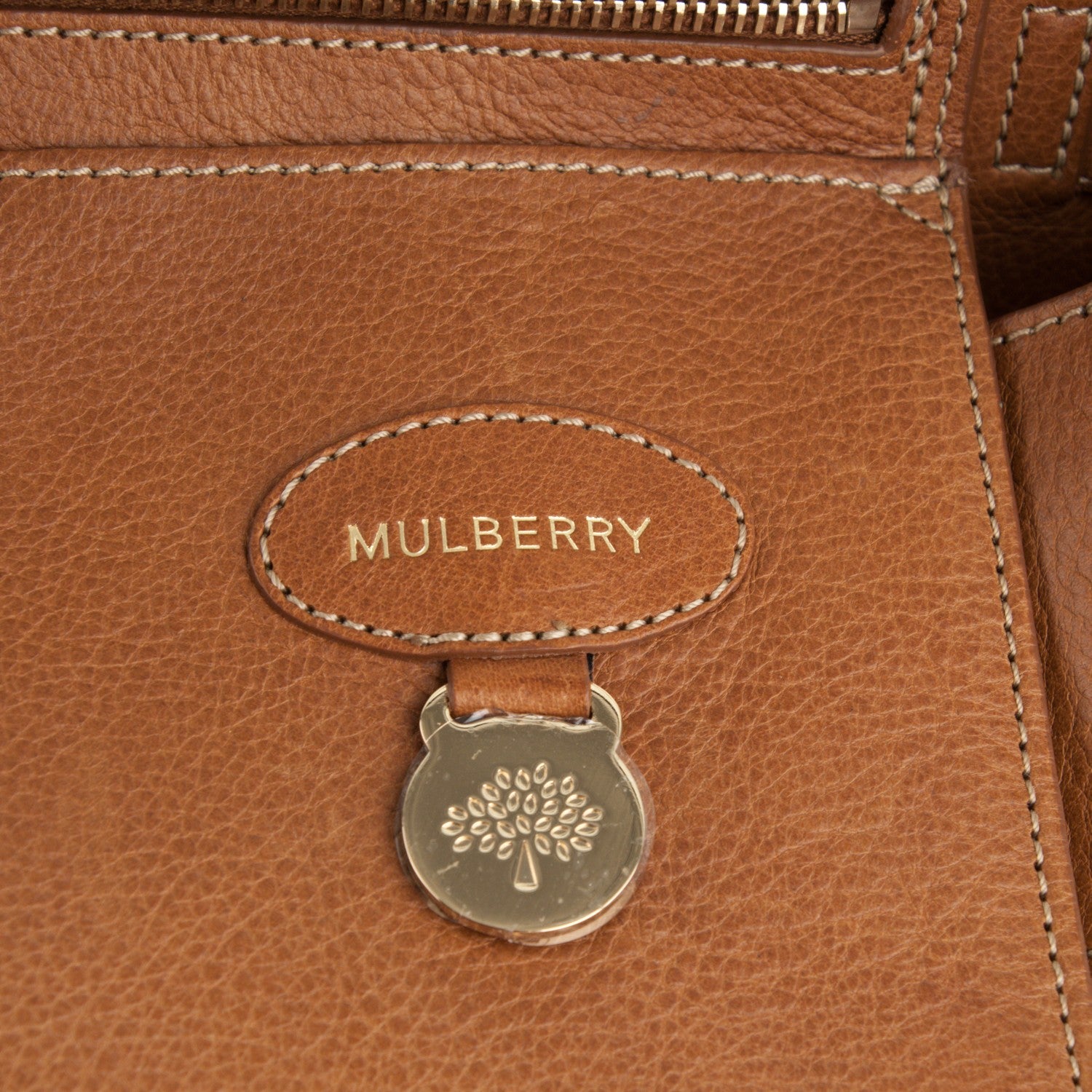 Mulberry Natural Leather Small Buckle Bayswater Oak 6 of 7