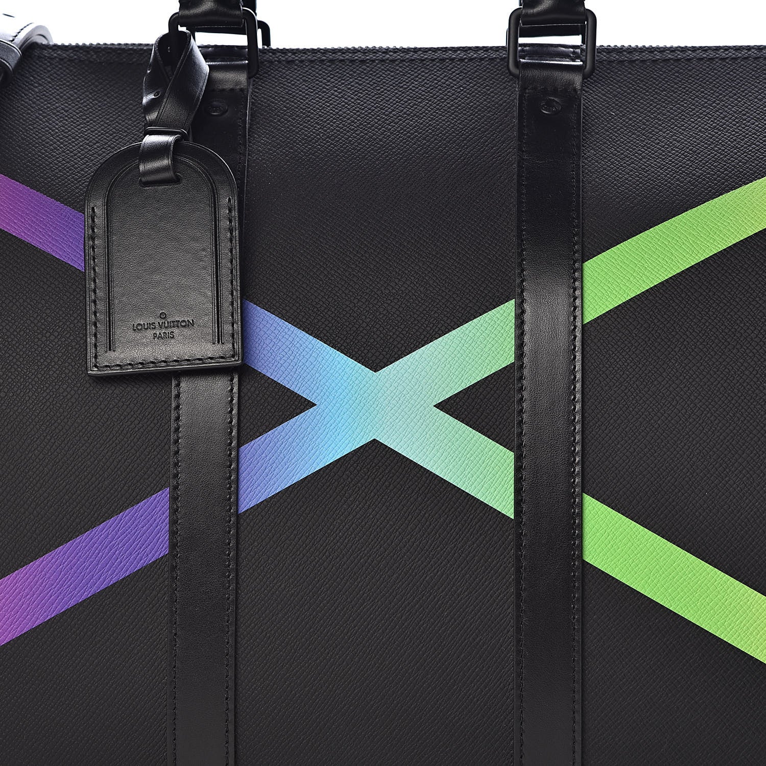 Louis Vuitton Taiga Rainbow Keepall Bandouliere 50 Black 14 of 15