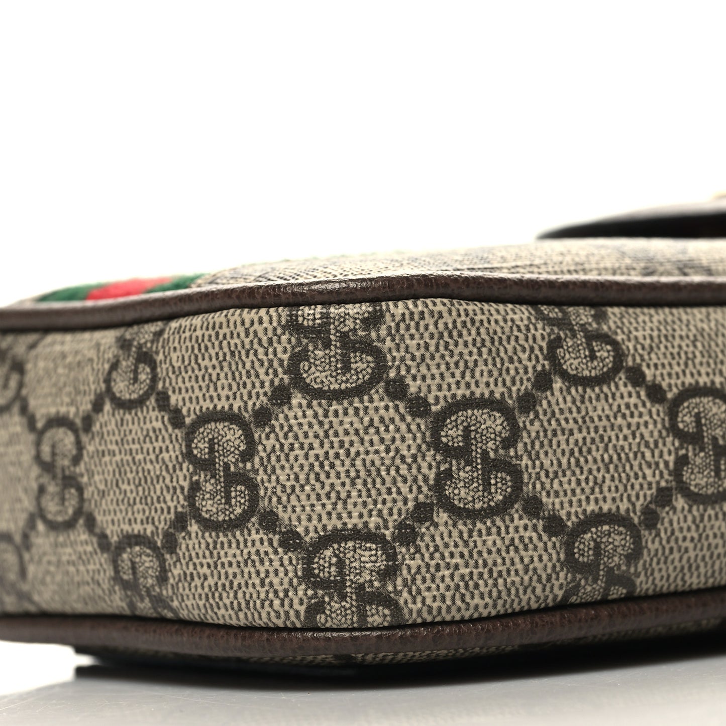 GG Supreme Monogram Web Ophidia Phone Crossbody Bag Beige New Acero