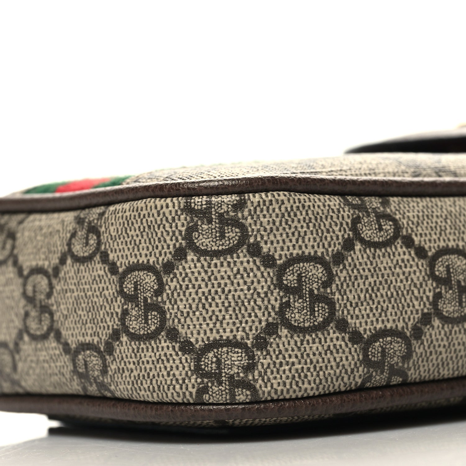 Gucci GG Supreme Monogram Web Ophidia Phone Crossbody Bag Beige New Acero 10 of 11