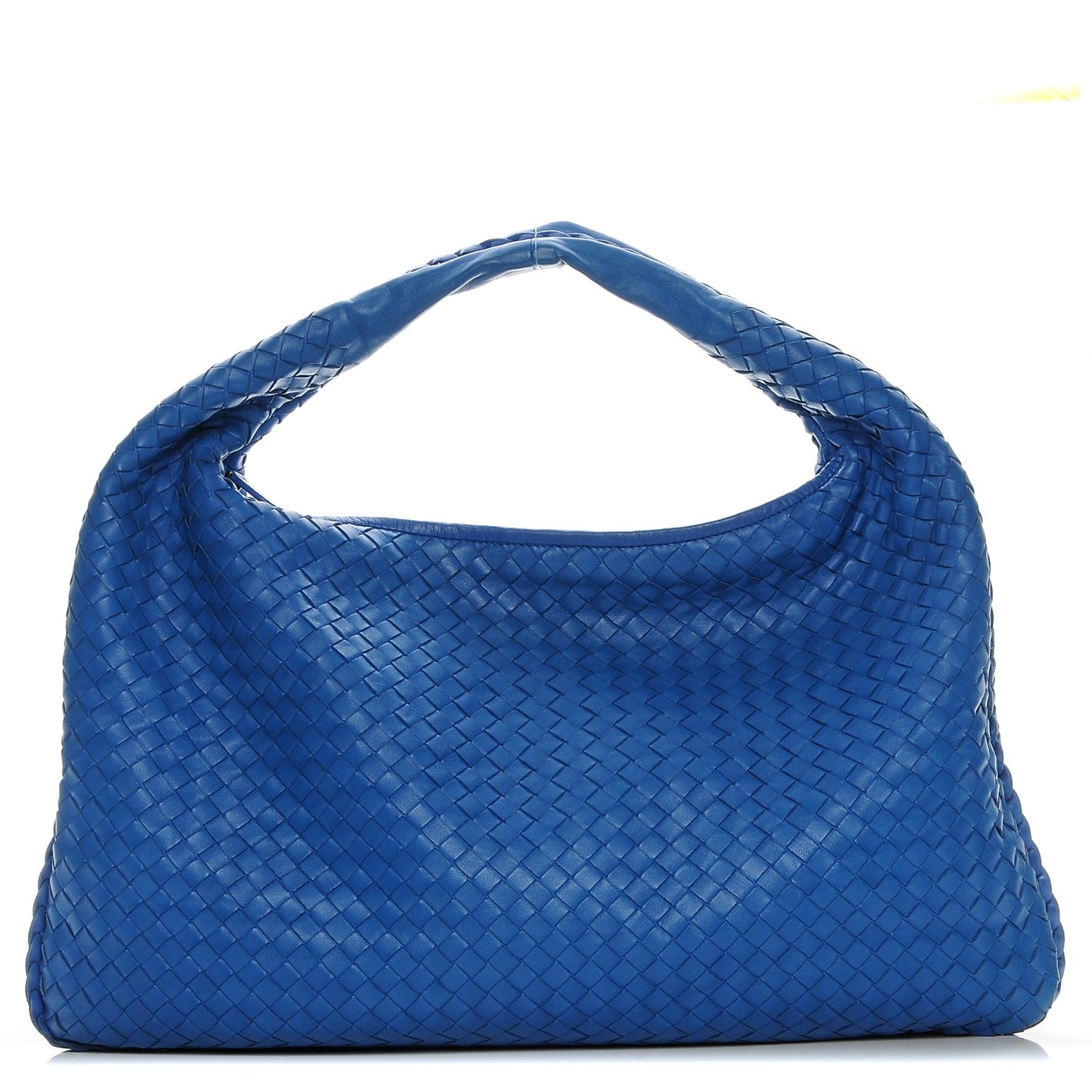 Nappa Intrecciato Large Veneta Hobo Signal Blue