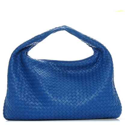 Bottega Veneta Nappa Intrecciato Large Veneta Hobo Signal Blue 1 of 6