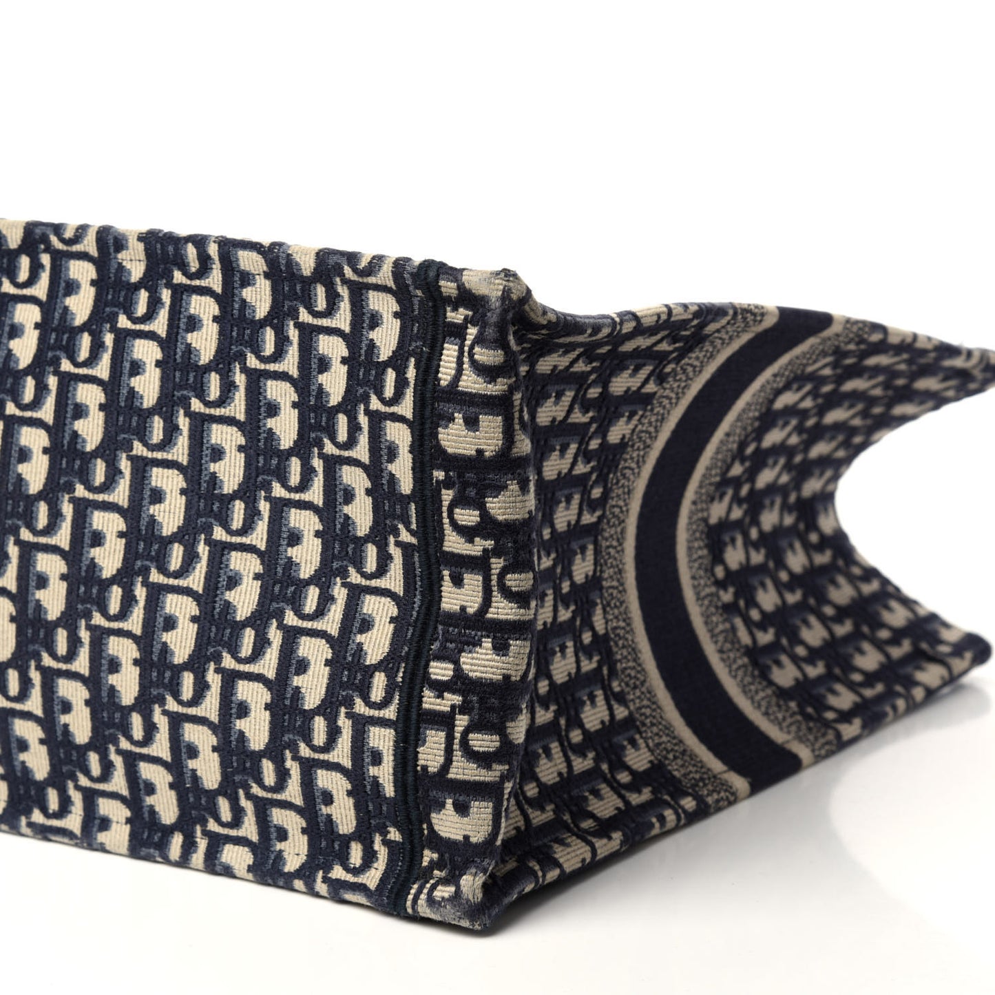 Oblique Book Tote Blue Multicolor