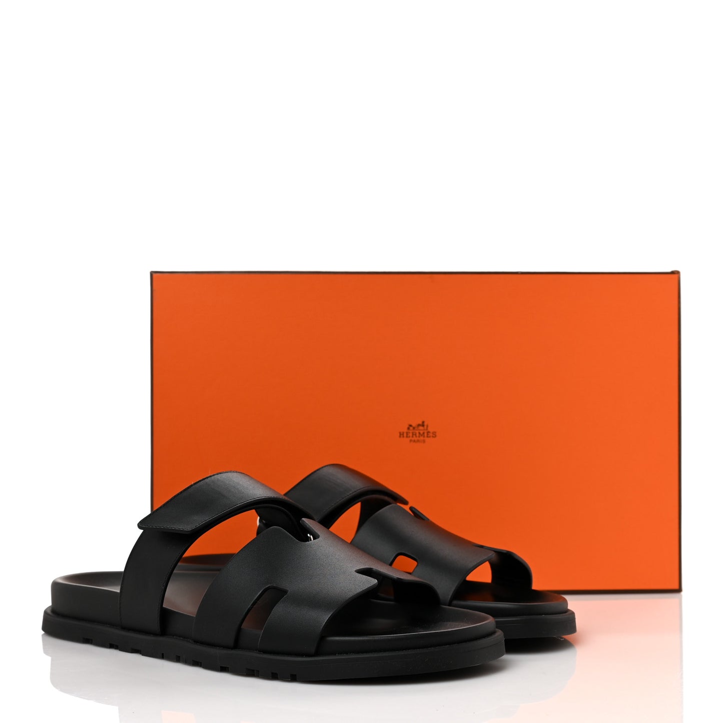 Calfskin Mens Chypre Sandals 42 Black