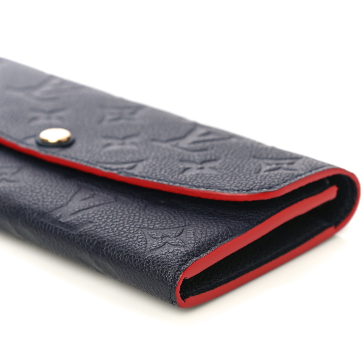 Empreinte Emilie Wallet Marine Rouge