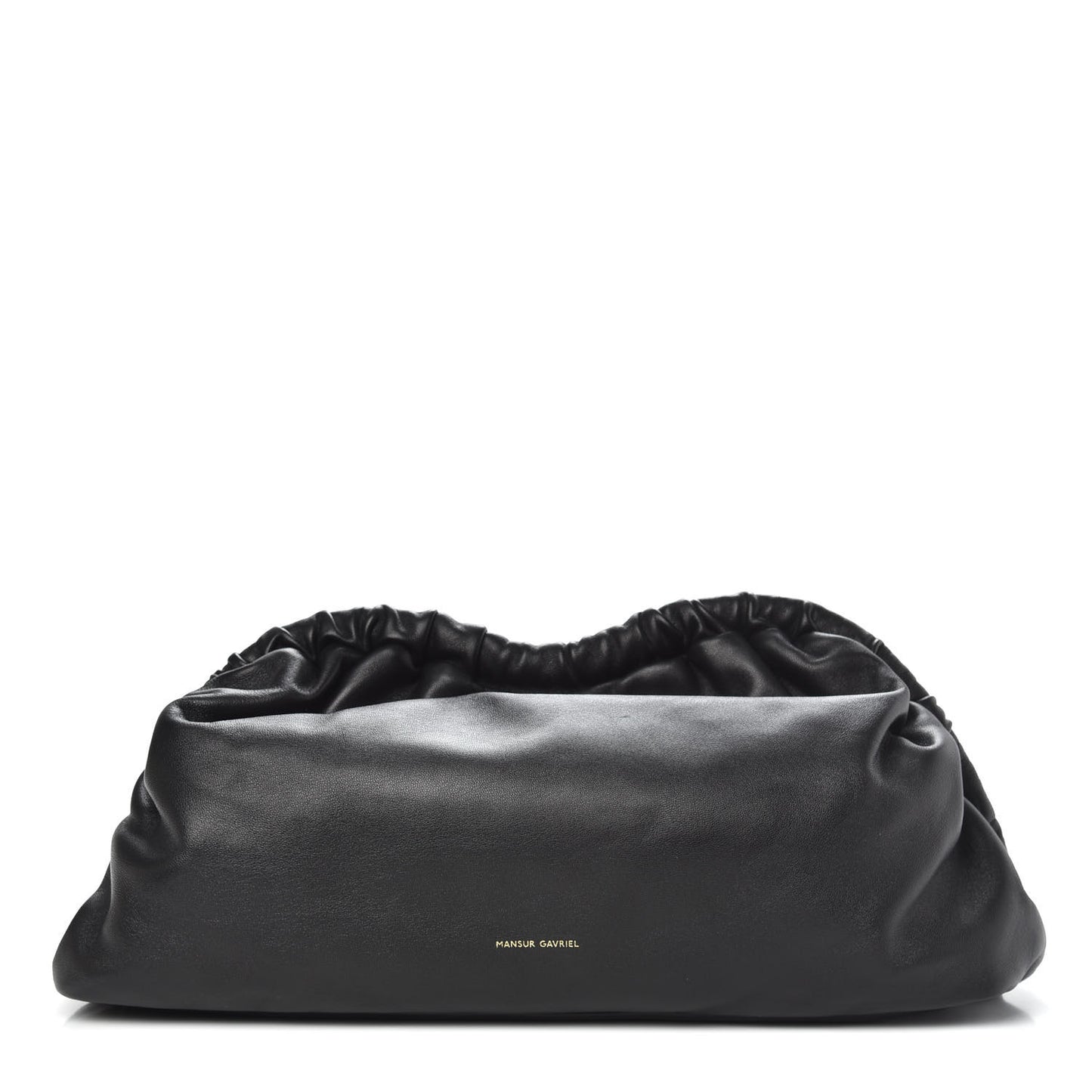 Lambskin Cloud Clutch Black Flamma