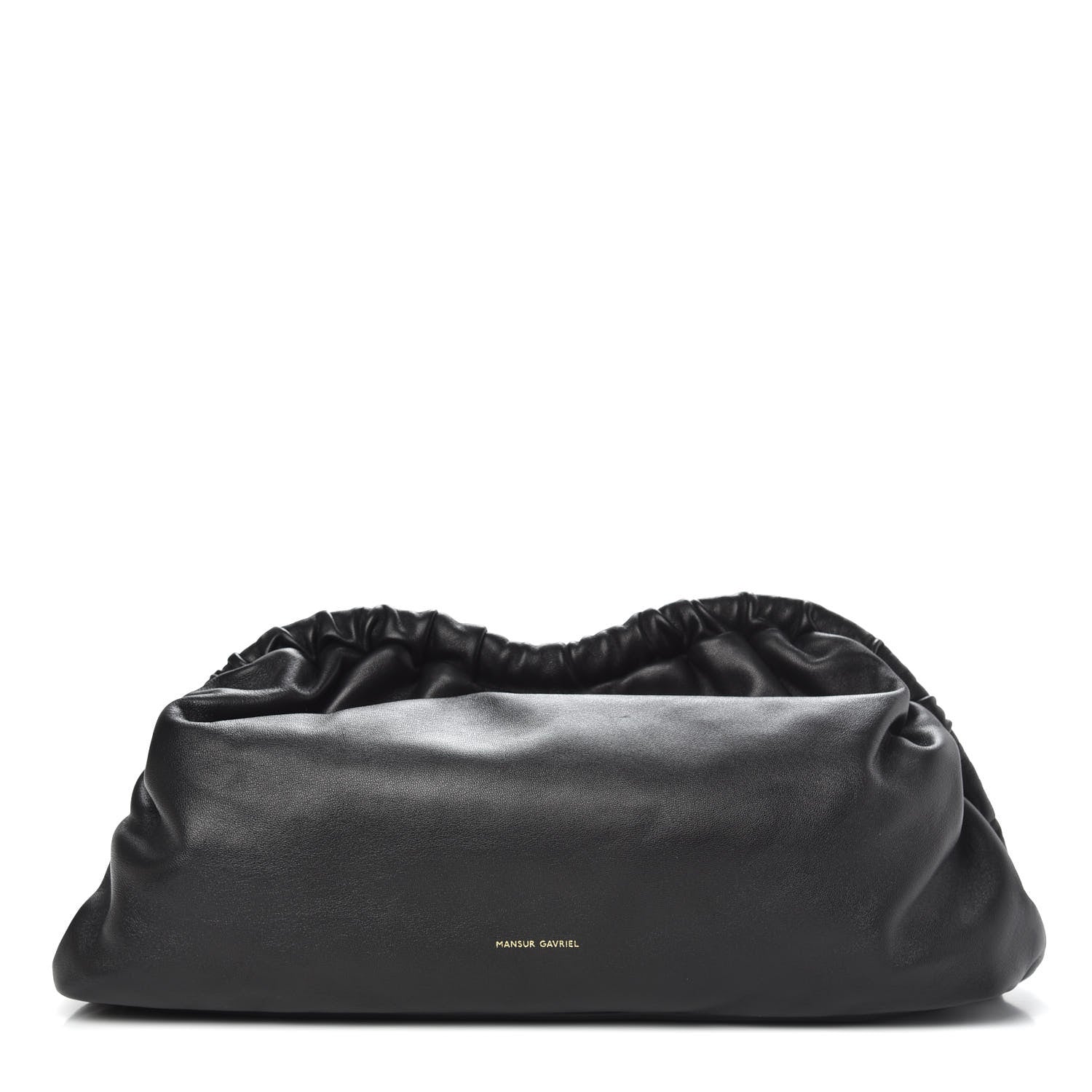 Mansur Gavriel Lambskin Cloud Clutch Black Flamma 1 of 8