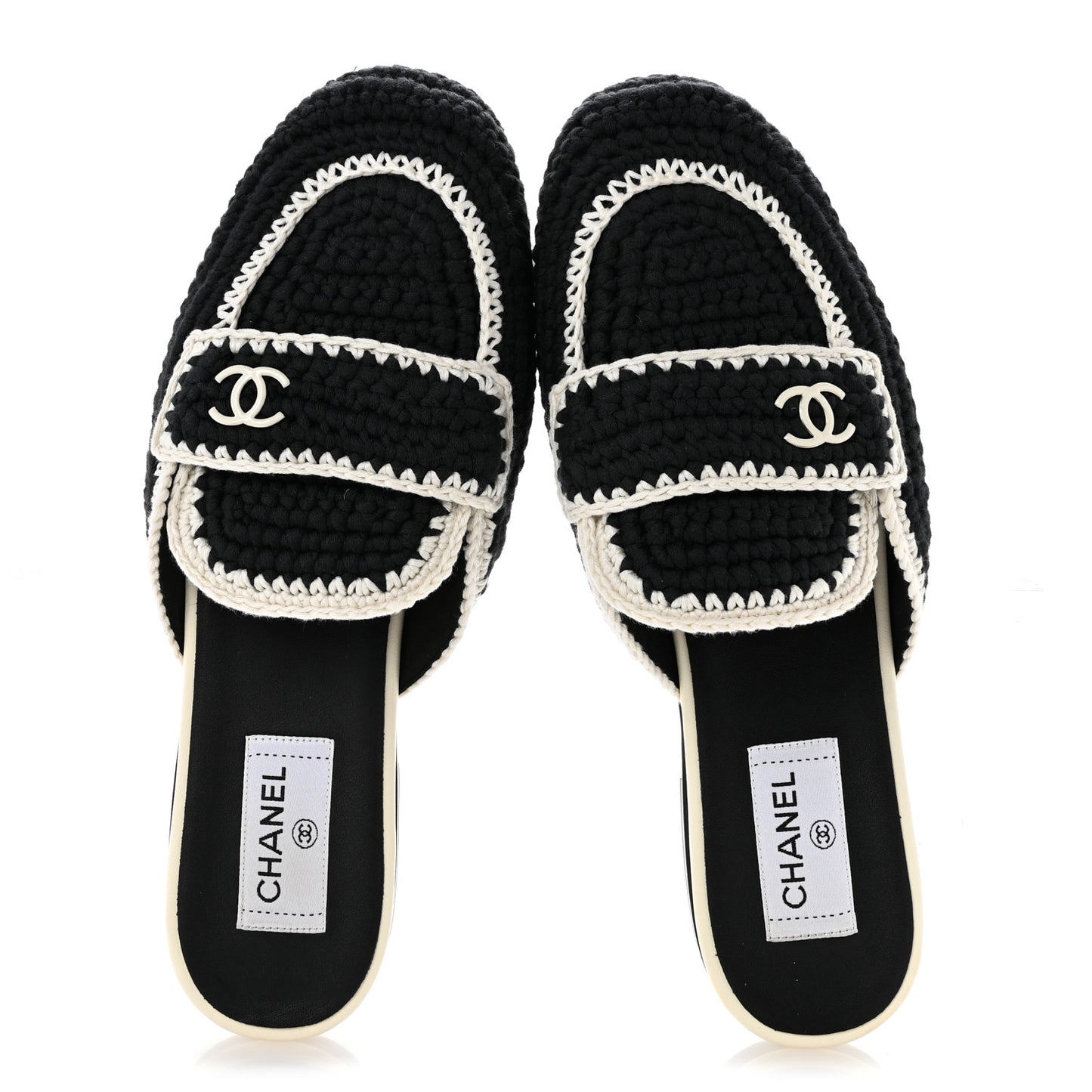 Crochet CC Mules 41 Black Ivory