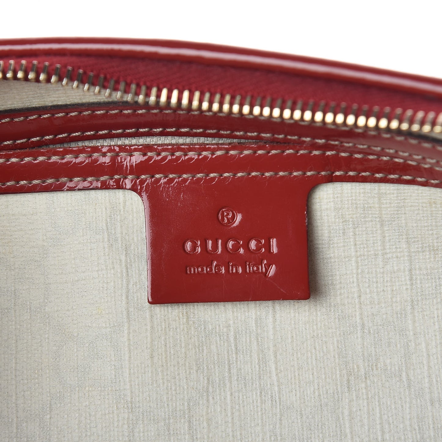 Coated Canvas Monogram Medium Tattoo Birds Joy Boston Off White Red