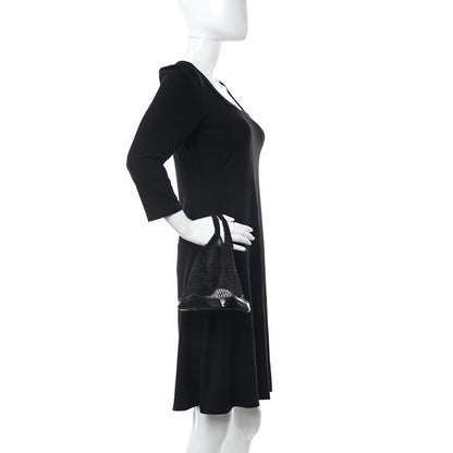 Prada Tessuto Mesh Patent Rete Bag Black 2 of 9