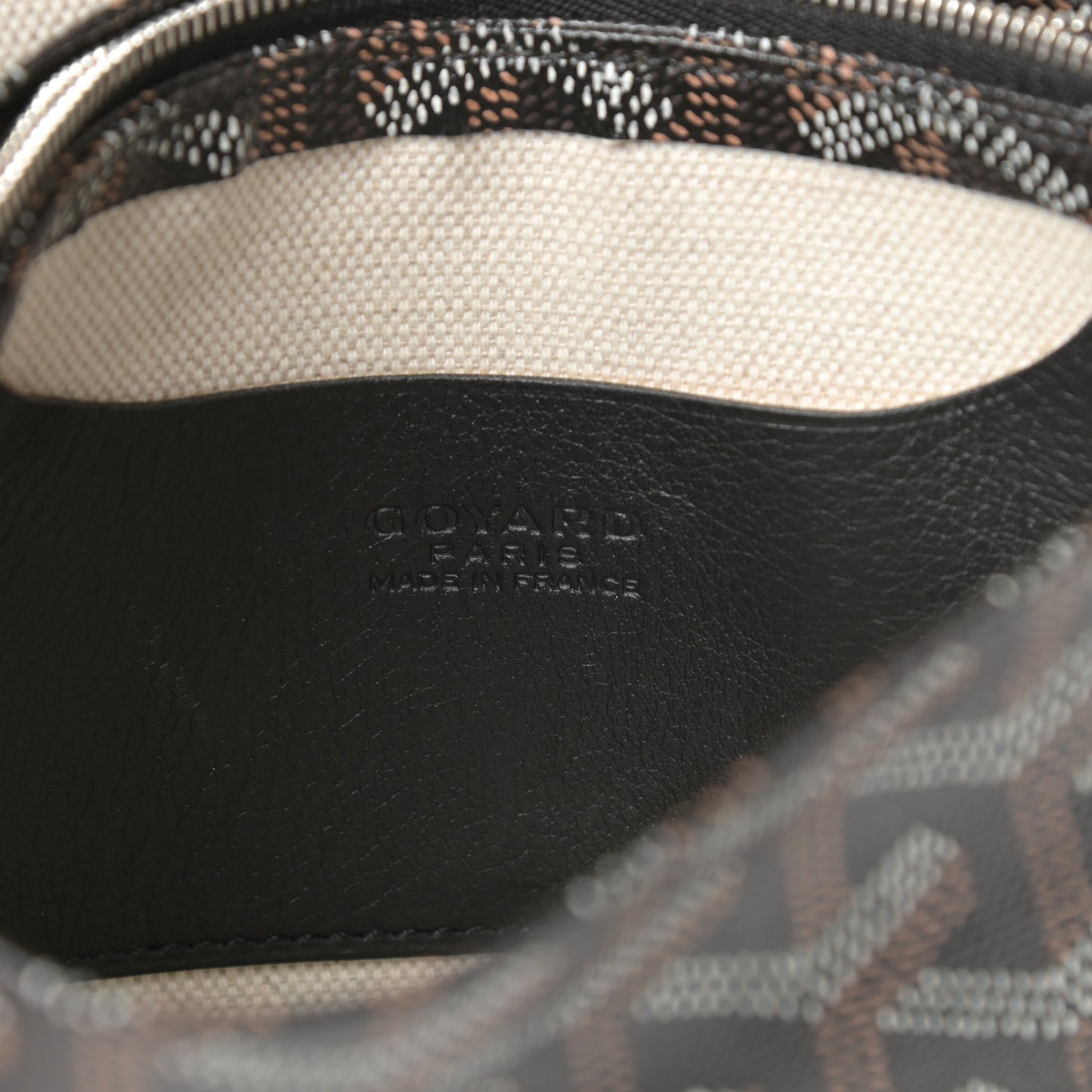 Goyardine Plumet Wallet Clutch Black