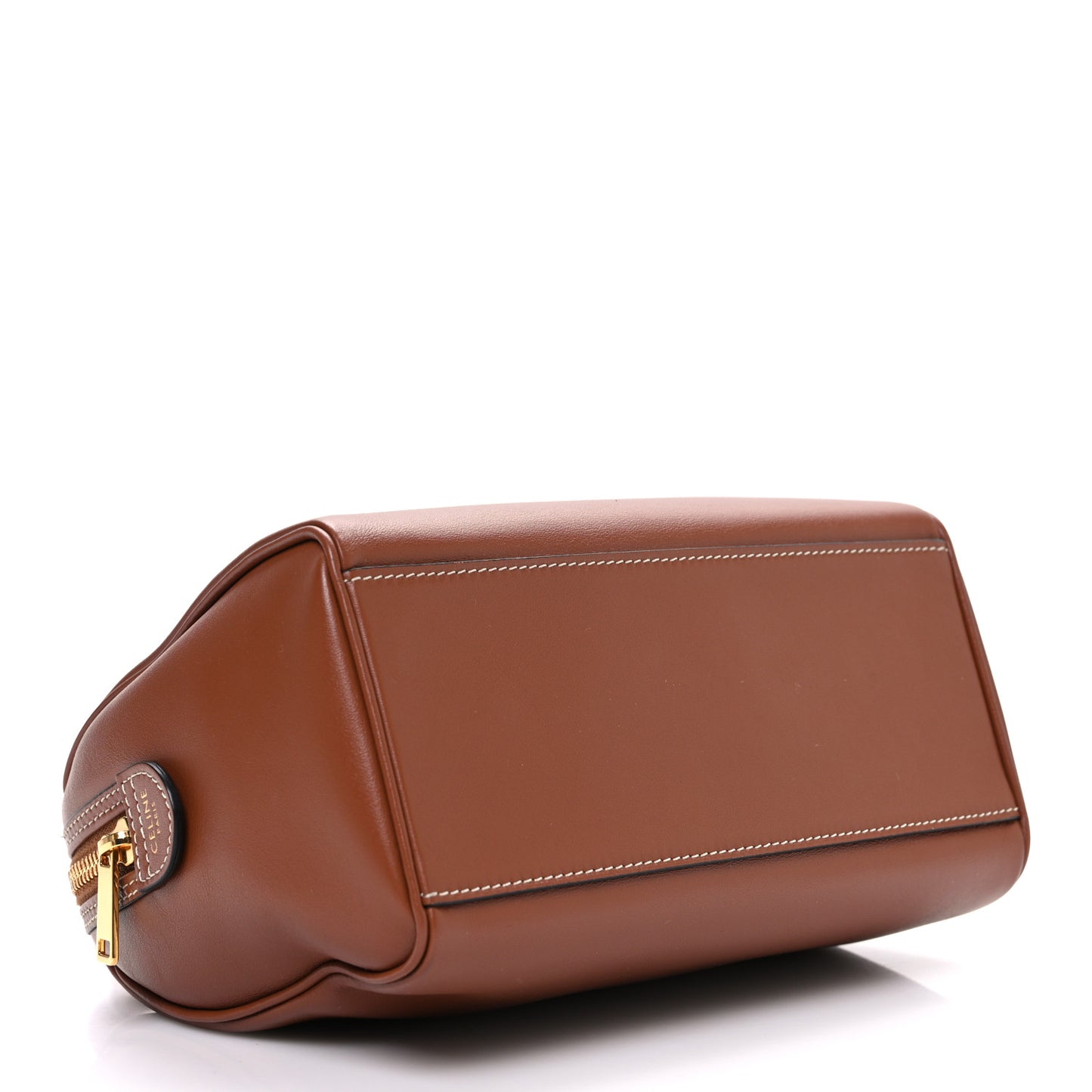Smooth Calfskin Triomphe Small Boston Bag Tan