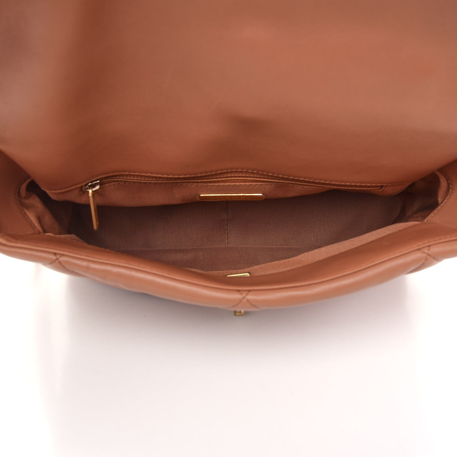 Chanel Lambskin Quilted Large Chanel 19 Flap Brown 5 of 9