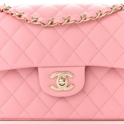 Chanel Caviar Quilted Small Double Flap Pink 8 of 11