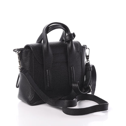 3.1 Phillip Lim 3.1 Textured Calfskin Mini Pashli Satchel Black 3 of 9
