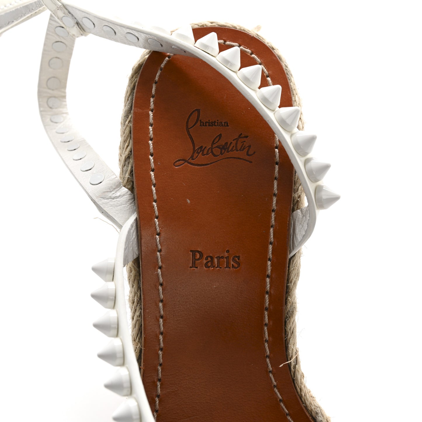 Patent Mafaldina 120 Wedge Sandals 38 White