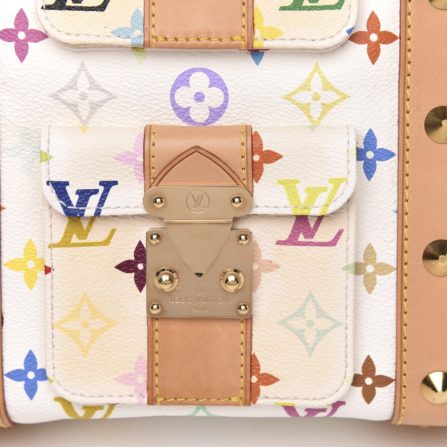 Louis Vuitton Monogram Multicolor Keepall 45 White 14 of 15