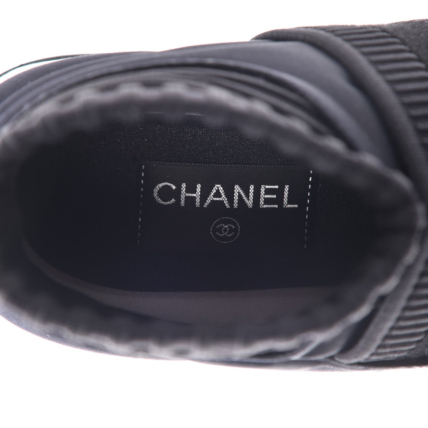 Stretch Fabric CC Sneakers 38.5 Black