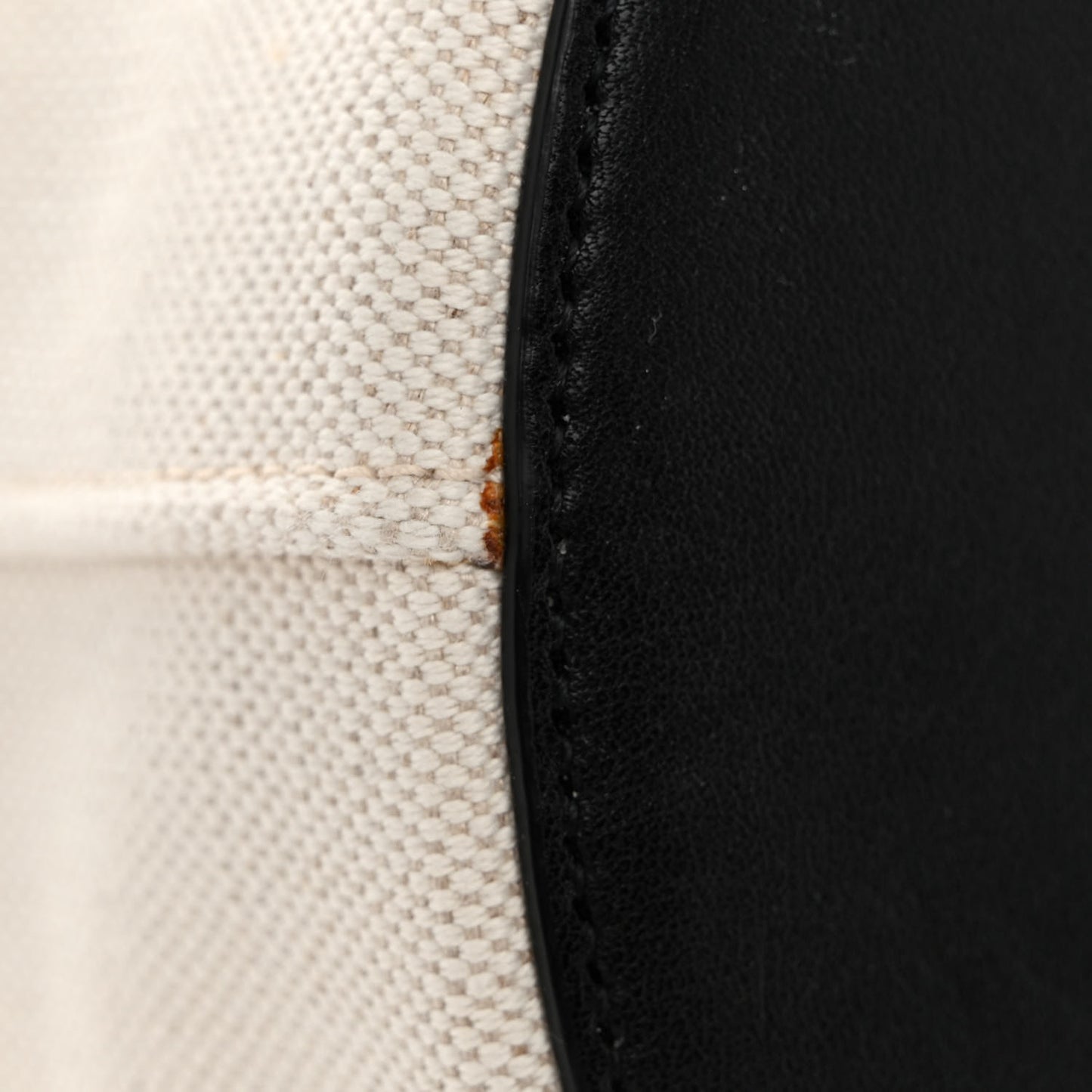 Linen Calfskin Rive Gauche Bucket Bag Greggio Natural