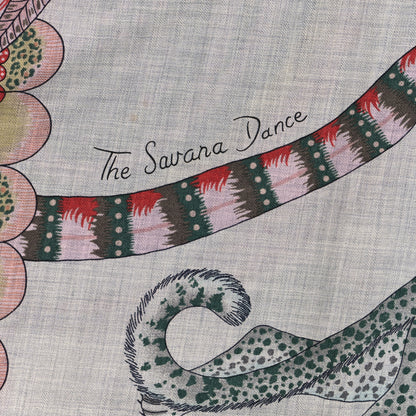 Hermes Cashmere Silk The Savana Dance Shawl 140 4 of 5