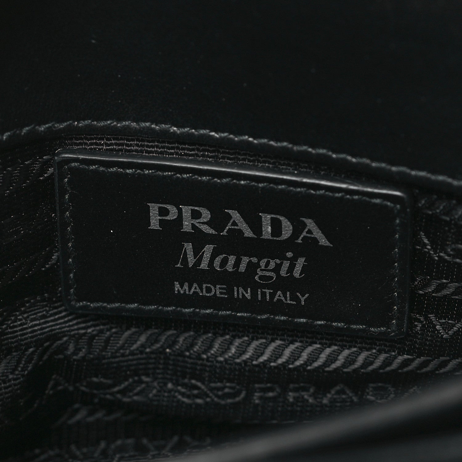 Prada Tessuto Vitello Medium Margit Shoulder Bag Black 6 of 11