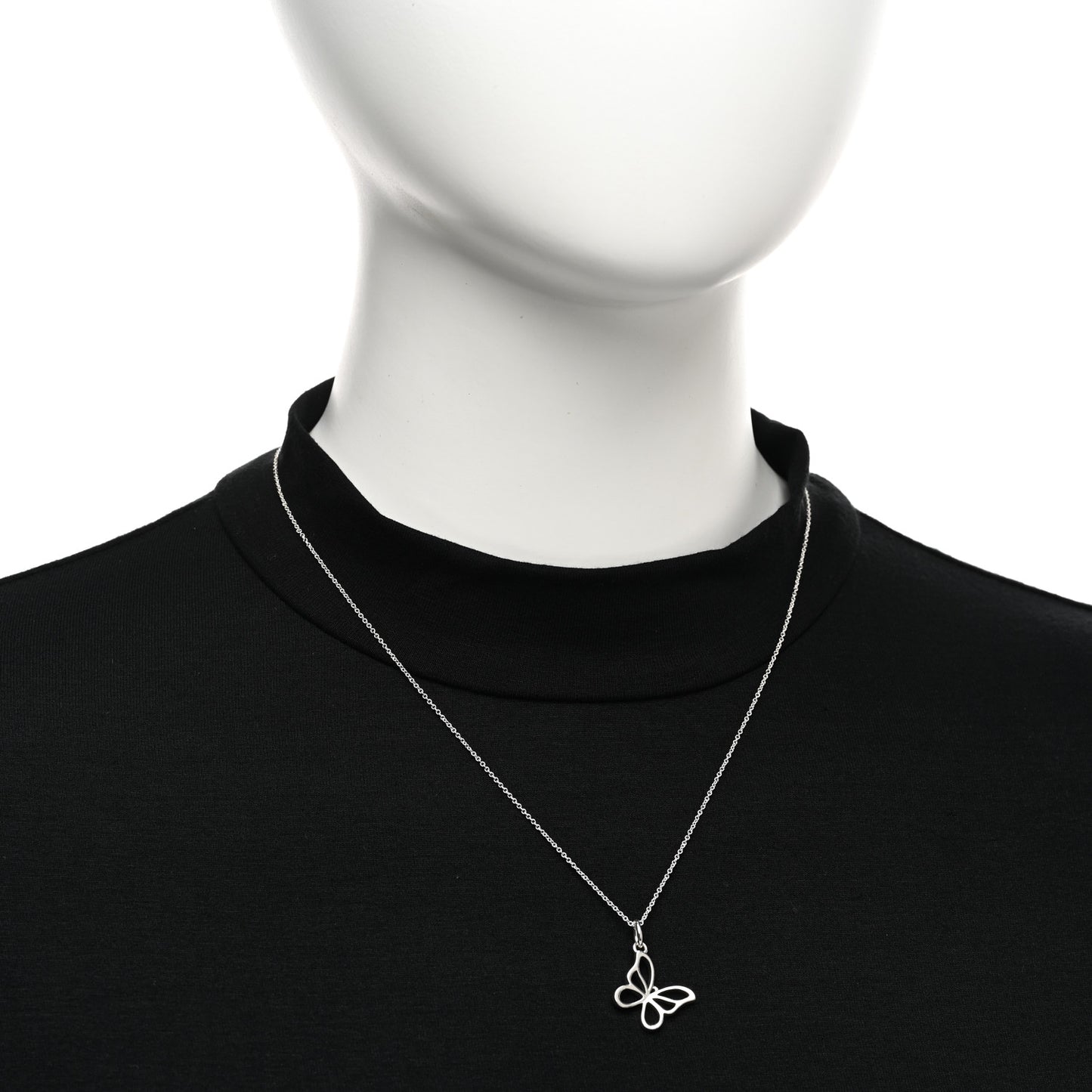 Sterling Silver Butterfly Pendant Necklace