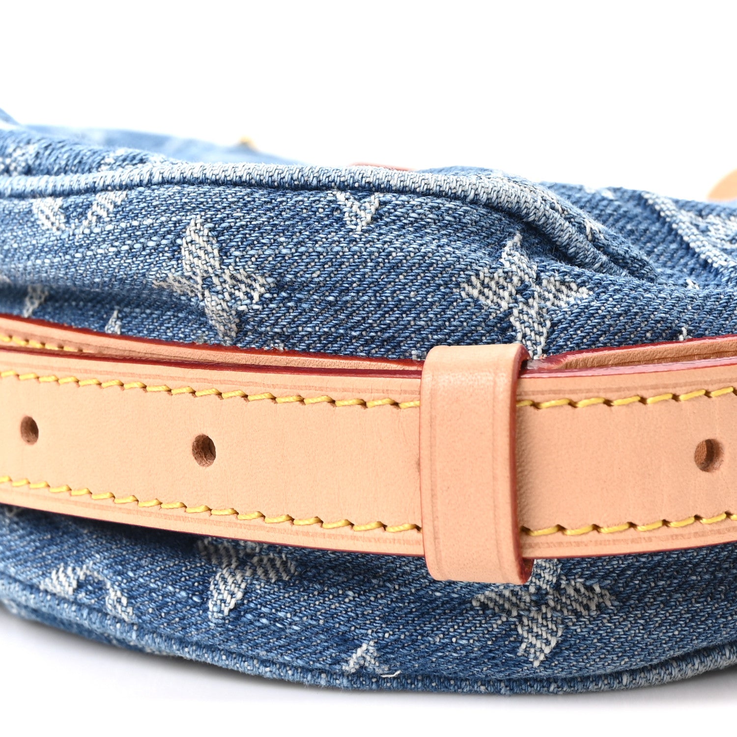 Louis Vuitton Monogram Denim Croissant MM Blue 9 of 9