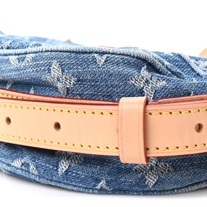 Louis Vuitton Monogram Denim Croissant MM Blue 9 of 9