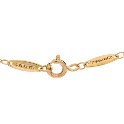 Tiffany 18K Yellow Gold Diamond .20ct Elsa Peretti Diamonds by the Yard Pendant Necklace 4 of 5