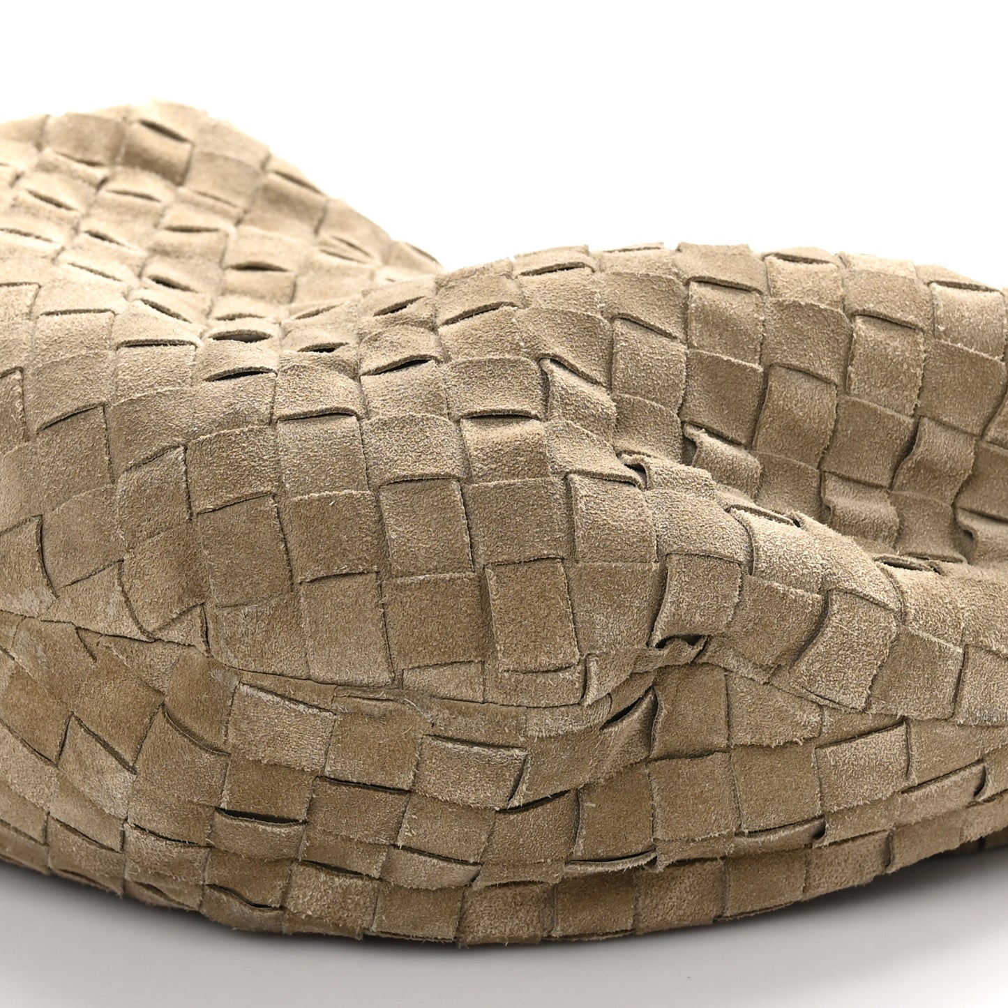 Suede Calfskin Intrecciato Teen Jodie Hobo Beige