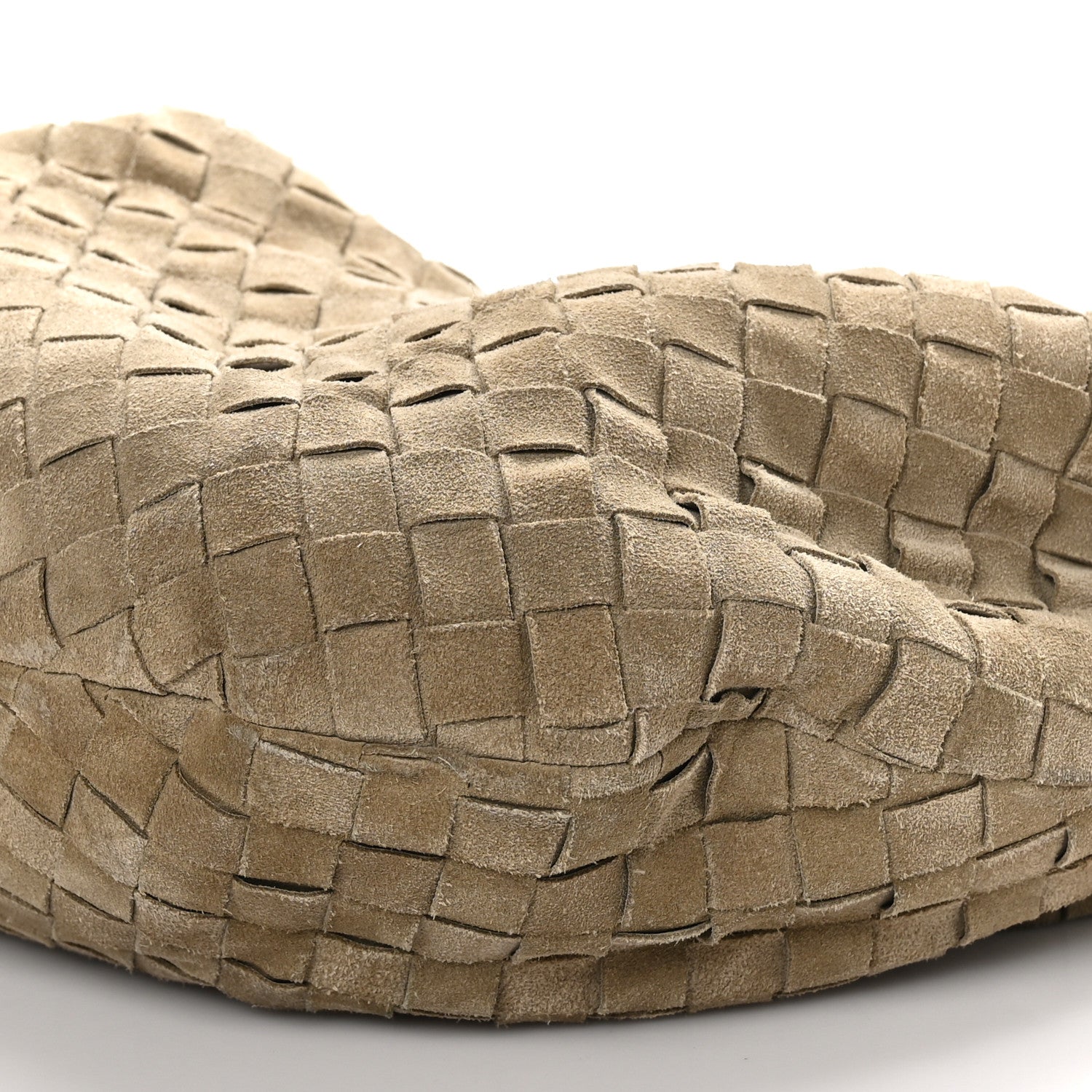 Bottega Veneta Suede Calfskin Intrecciato Teen Jodie Hobo Beige 10 of 10