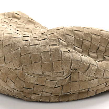 Bottega Veneta Suede Calfskin Intrecciato Teen Jodie Hobo Beige 10 of 10
