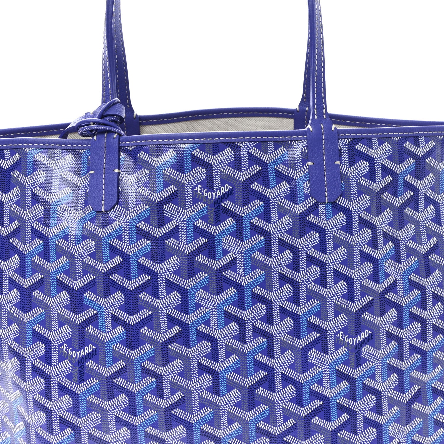 Goyard Goyardine Saint Louis PM Blueberry Purple 9 of 11