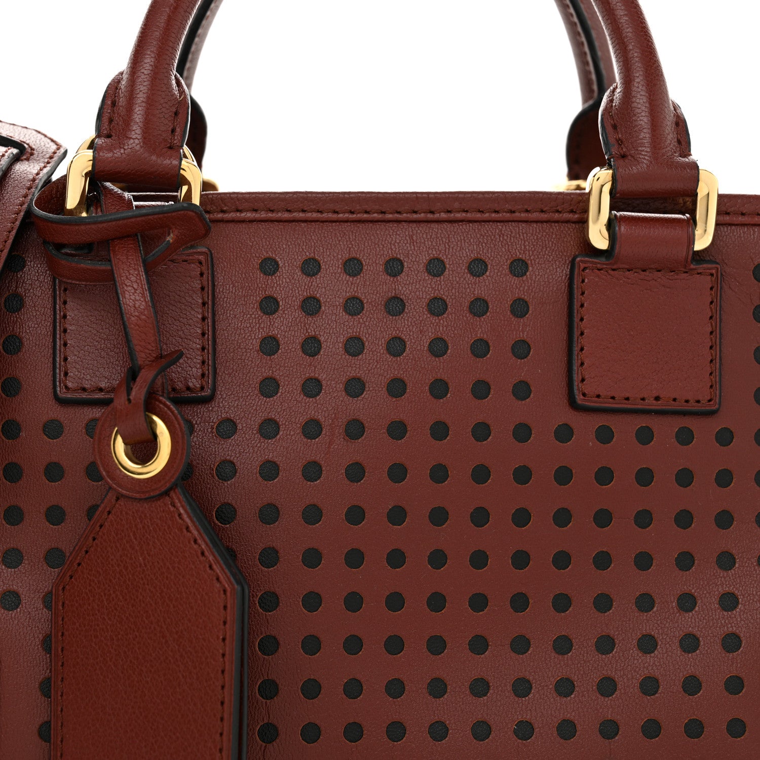Loewe Calfskin Perforated Amazona 28 Berry 7 of 11