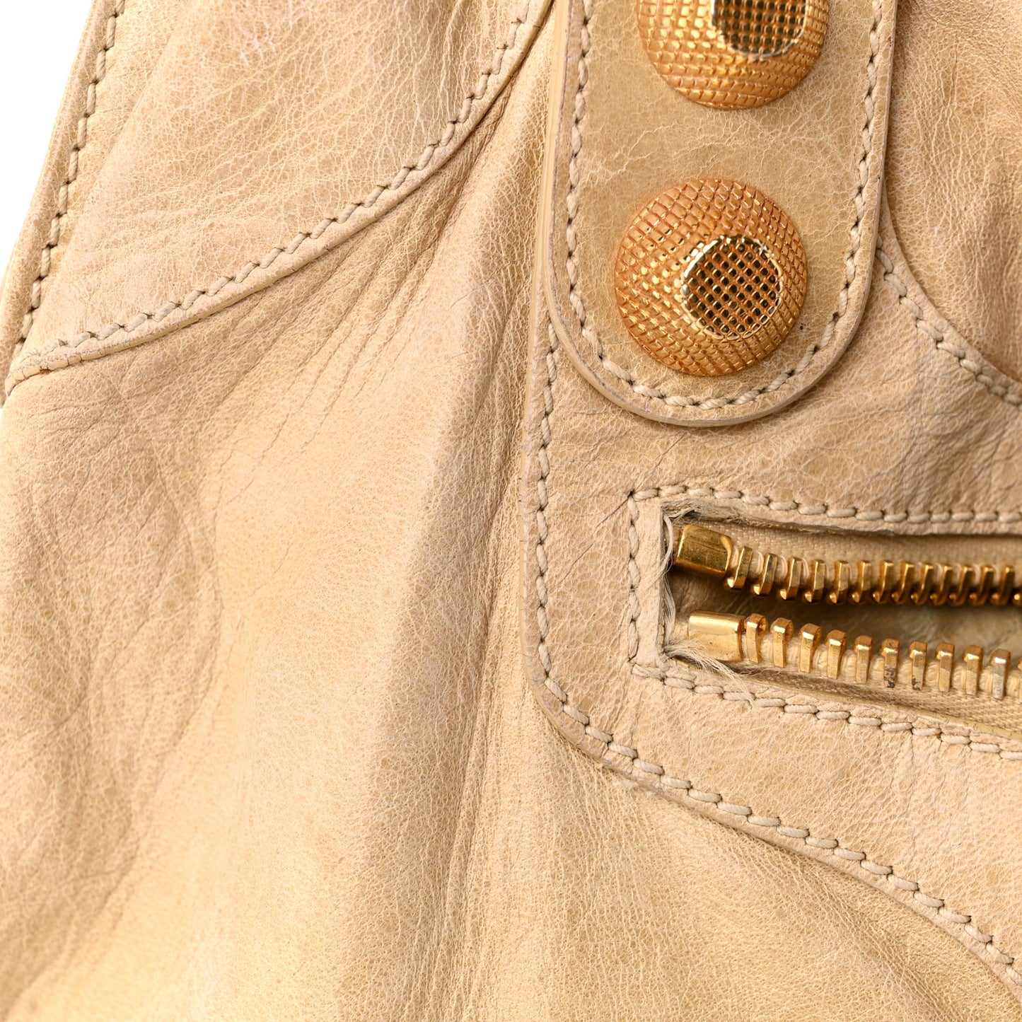 Agneau Giant 21 Gold Hardware Brief Praline