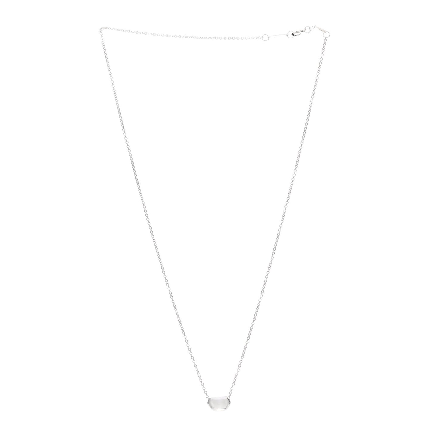 Sterling Silver 9mm Elsa Peretti Bean Pendant Necklace