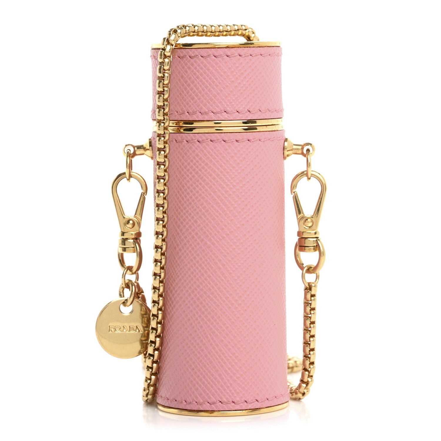 Prada Saffiano Logo Plaque Lipstick Case Petalo 1 of 8