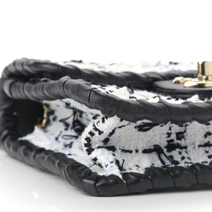 Chanel Tweed Braided Calfskin Mini My Own Frame Flap Grey Black 8 of 9
