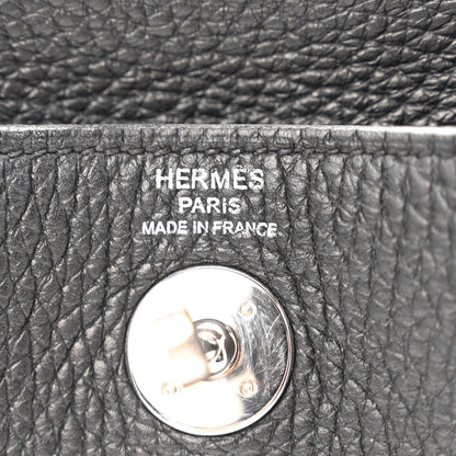 Hermes Taurillon Clemence Mini Lindy 20 Black 6 of 14