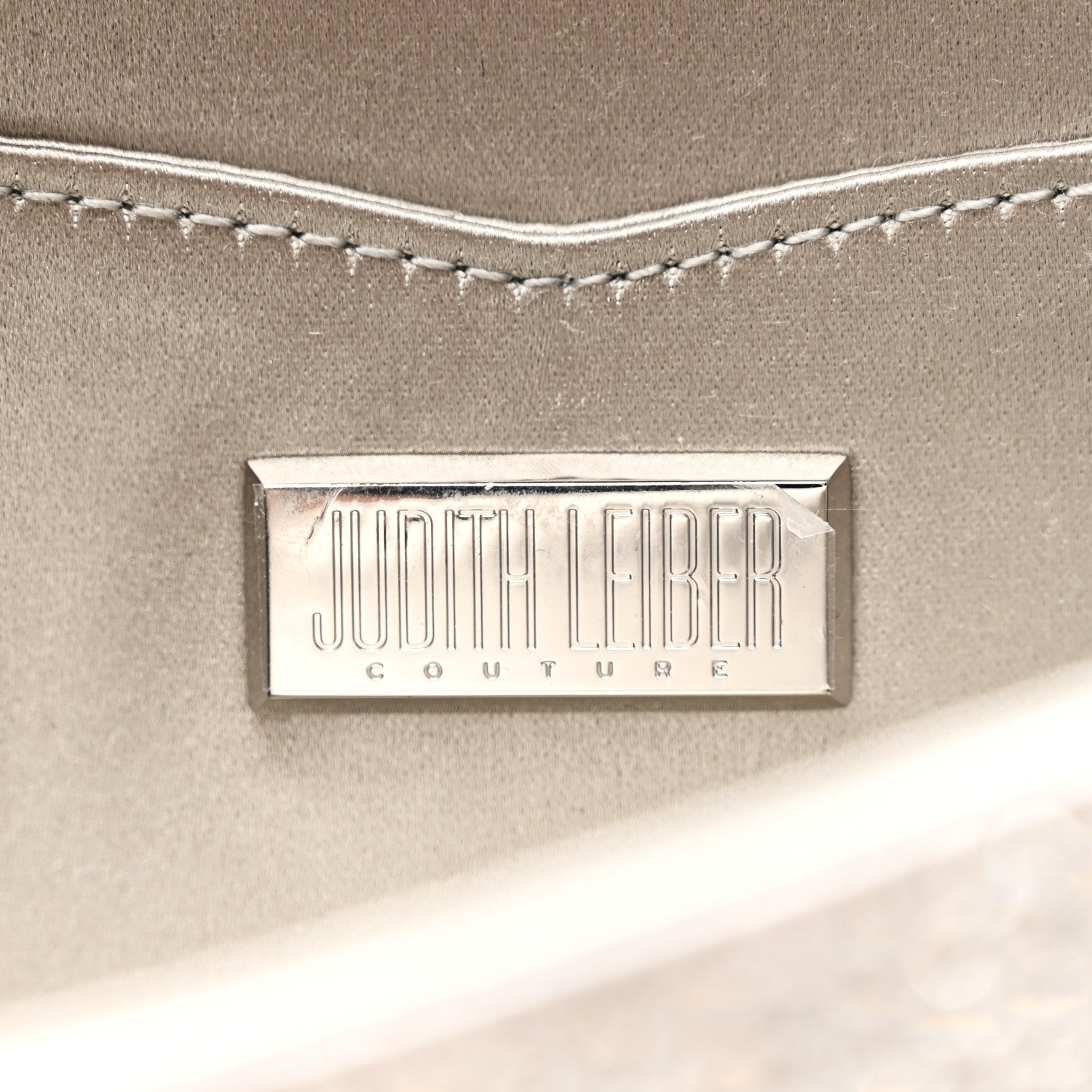 Judith Leiber Swarovski Crystal Envelope Clutch Silver 5 of 8