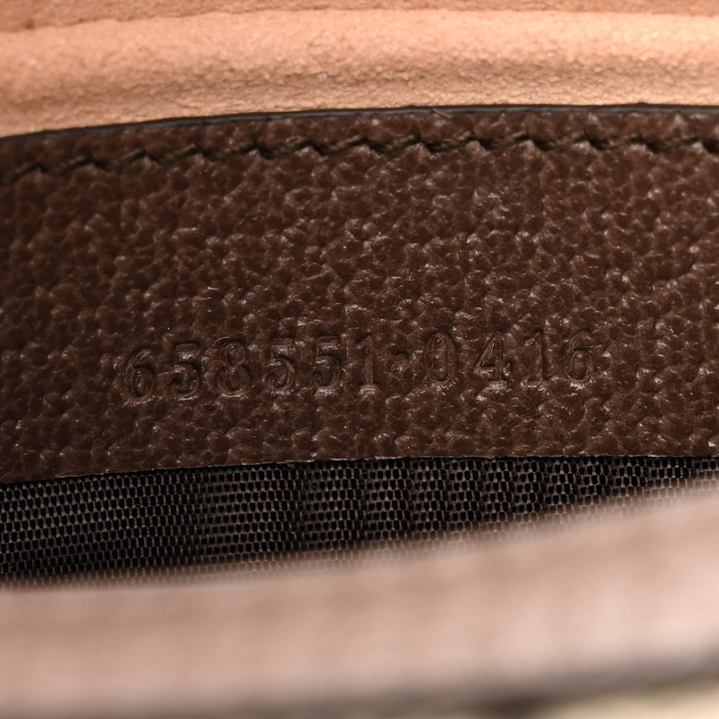GG Supreme Monogram Textured Calfskin Web Mini Ophidia Half Moon Hobo Beige Ebony New Acero