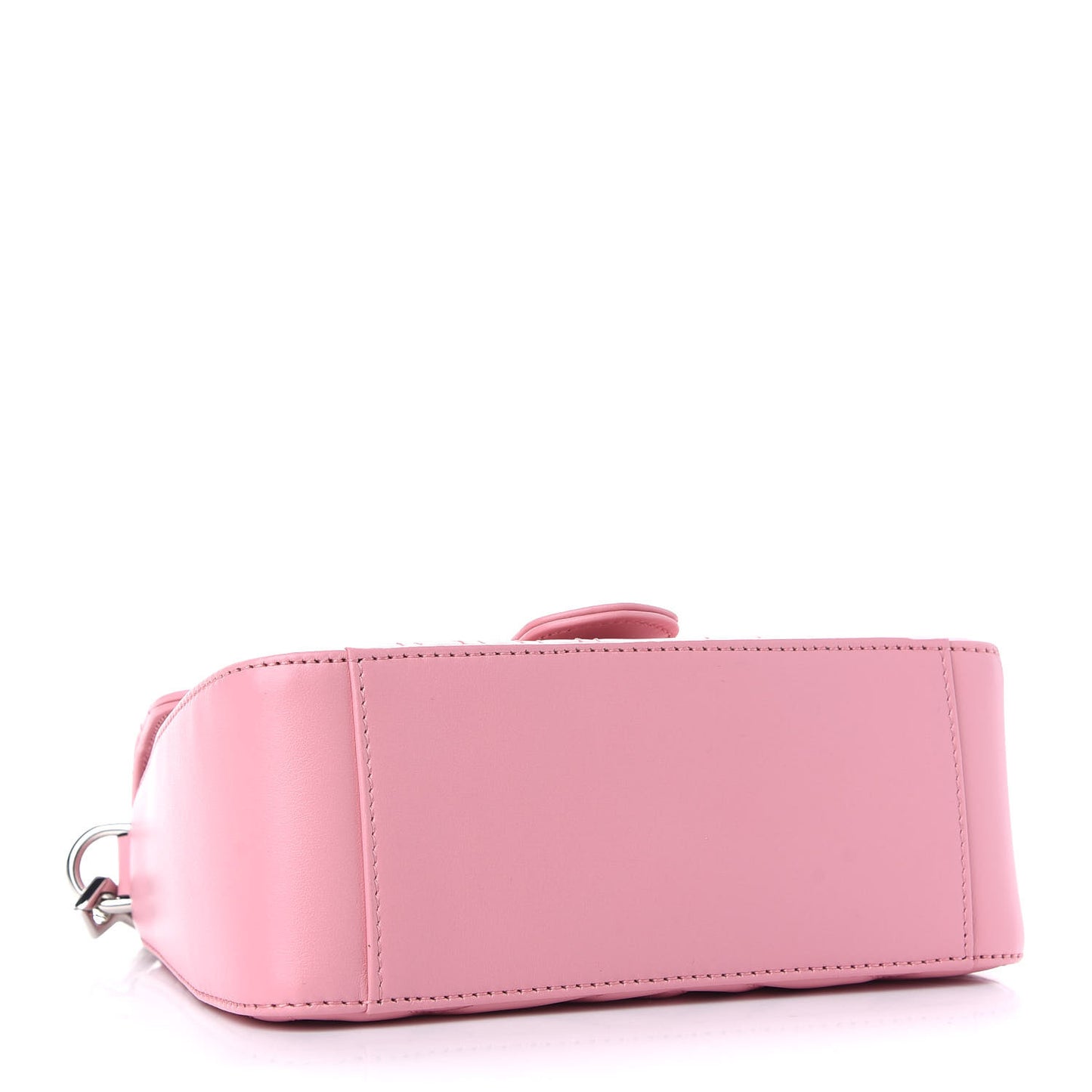 Calfskin Matelasse Mini GG Marmont Top Handle Shoulder Bag Wild Rose